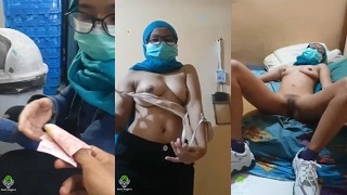 Hijab Open Bayar Depan Muka