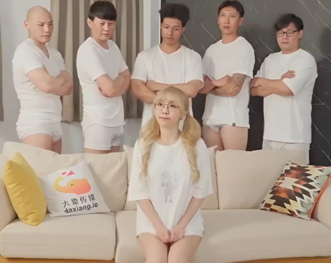 Slut Girl Meets Five Men to Satisfy Her Sexual Desires